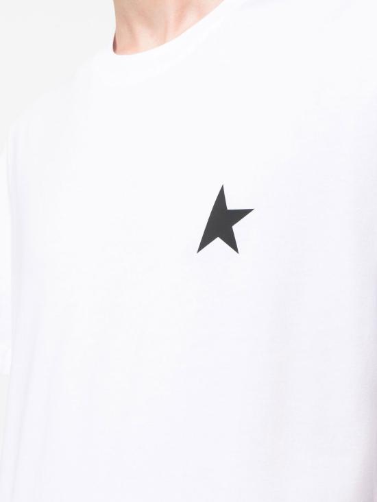 26FW 골든구스 반팔 티셔츠 GMP01220 P000593 10364 OPTIC WHITE BLACK - GOLDEN GOOSE
