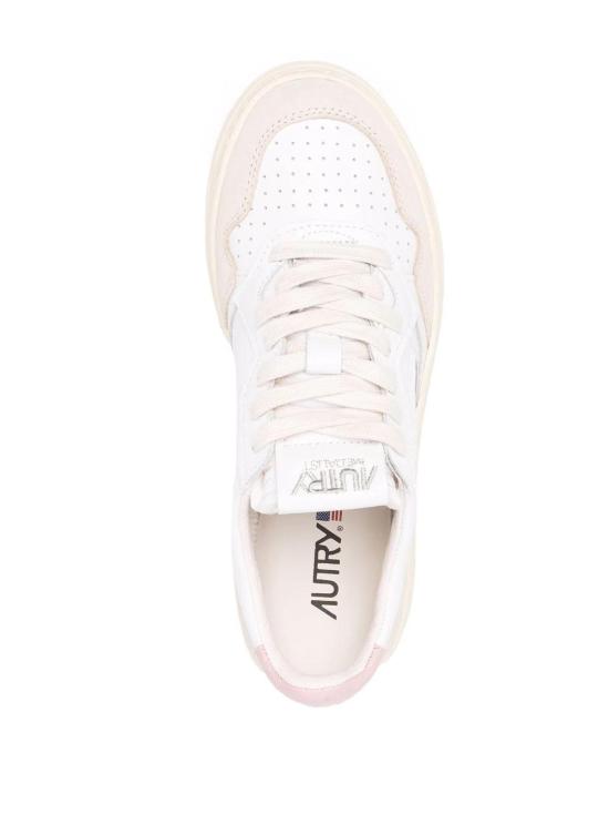 26FW 오트리 메달리스트 로우 레더 스니커즈 AULWLS37 WHT POW - AUTRY