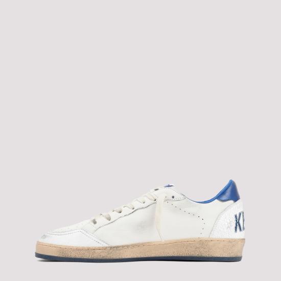 26FW 골든구스 볼스타 블루 스타 스니커즈 GMF00117 F002198 10327 WHITE BLUETTE - GOLDEN GOOSE