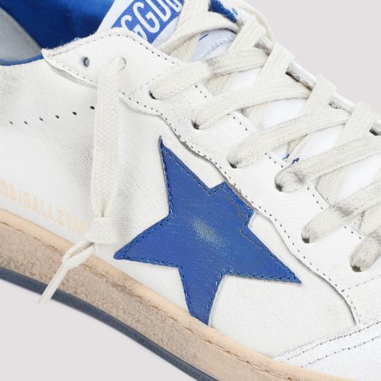 26FW 골든구스 볼스타 블루 스타 스니커즈 GMF00117 F002198 10327 WHITE BLUETTE - GOLDEN GOOSE