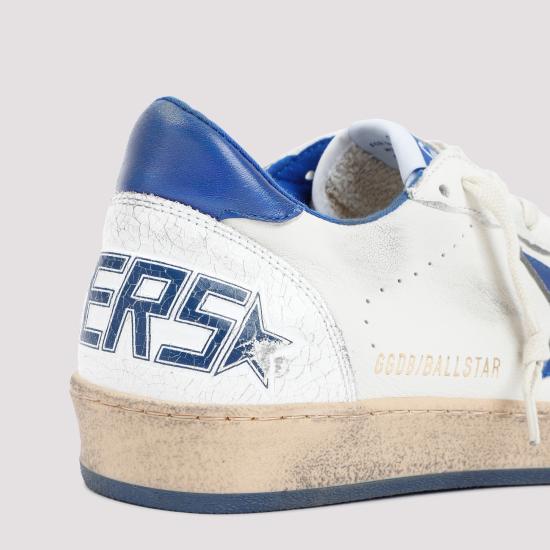 26FW 골든구스 볼스타 블루 스타 스니커즈 GMF00117 F002198 10327 WHITE BLUETTE - GOLDEN GOOSE