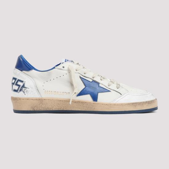 26FW 골든구스 볼스타 블루 스타 스니커즈 GMF00117 F002198 10327 WHITE BLUETTE - GOLDEN GOOSE