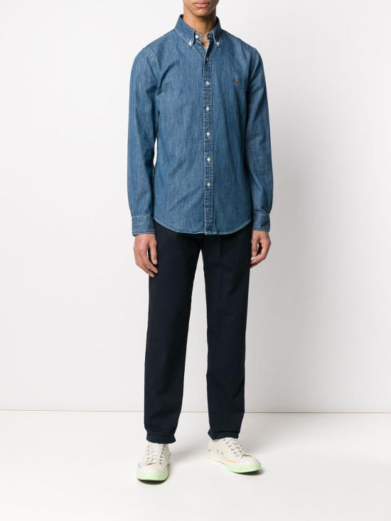 26FW 폴로 랄프로렌 클래식 플리스 후드 집업 710548539 001 DENIM - POLO RALPH LAUREN