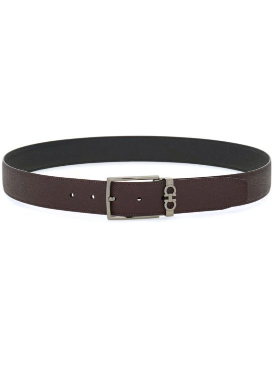 26FW 살바토레 페라가모 리버시블 어드저스터블 간치니 벨트 67A037 0779991 OXBLOOD NERO