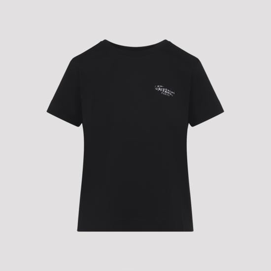 26FW 지방시 반팔 티셔츠 BW70FJP7A7 001 BLACK