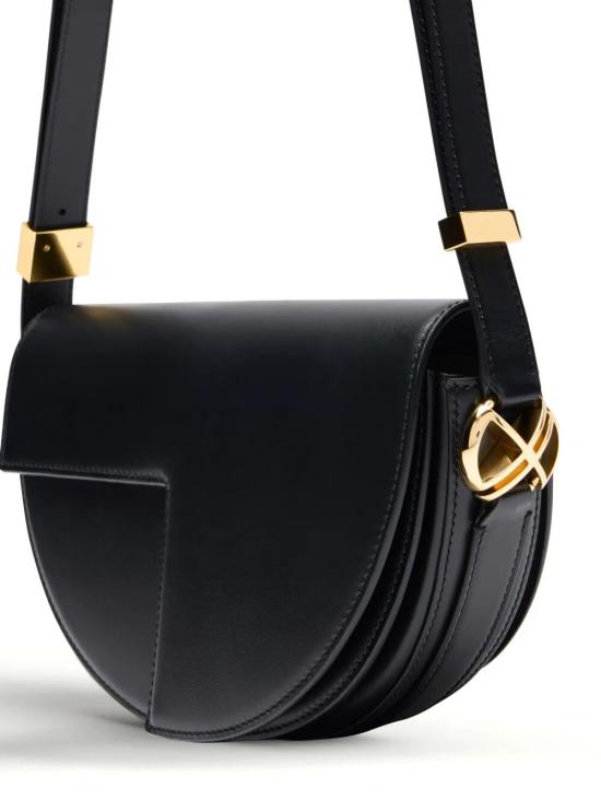 26FW 파투 하프문 레더 숄더백 BA0225000 999B BLACK - PATOU