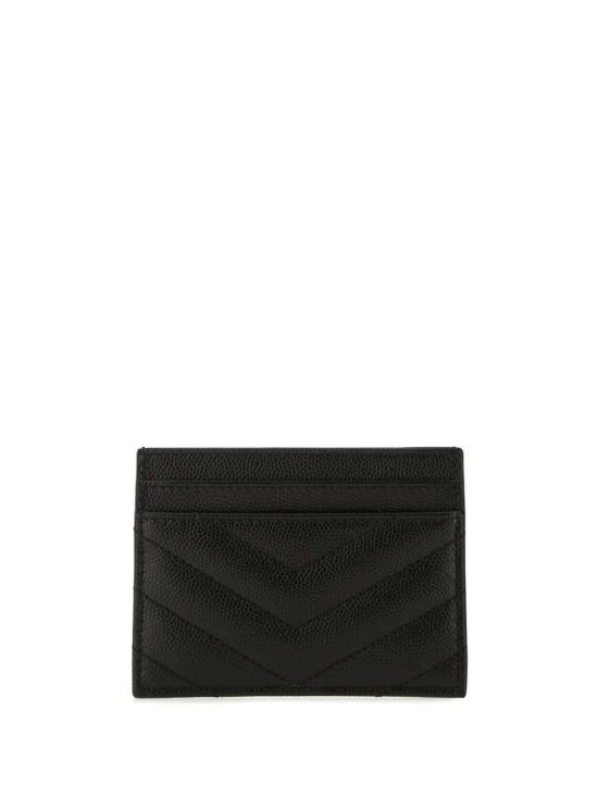 26FW 생로랑 카산드라 마틀라세 카드 케이스 423291 BOW01 1000 NERO - SAINT LAURENT