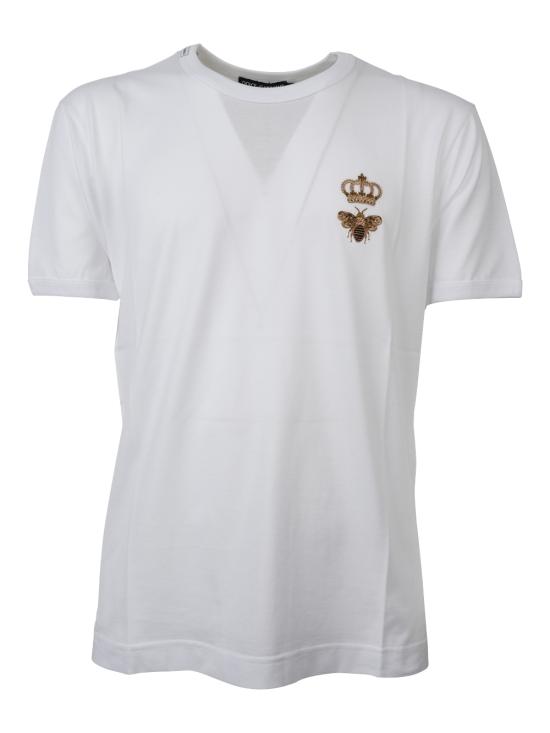 26FW 돌체앤가바나 반팔 티셔츠 G8PV1Z G7WUQ W0800 BIANCO OTTICO - DOLCE & GABBANA