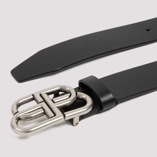 26FW 발렌시아가 가죽 벨트 570370 1CH0B 1000 BLACK - BALENCIAGA