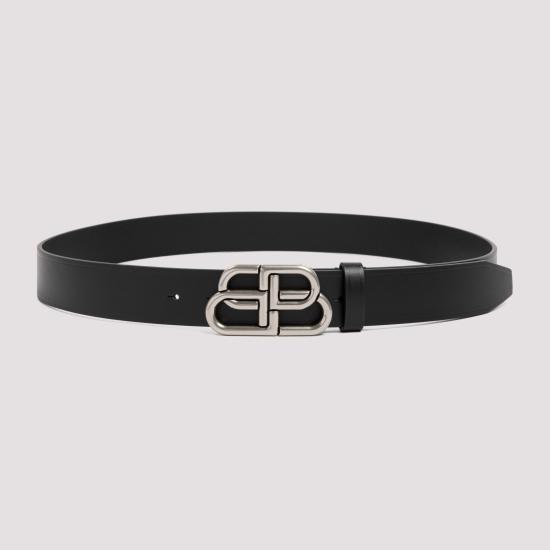 26FW 발렌시아가 가죽 벨트 570370 1CH0B 1000 BLACK - BALENCIAGA