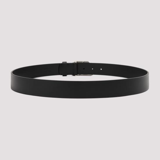 26FW 발렌시아가 가죽 벨트 570370 1CH0B 1000 BLACK - BALENCIAGA