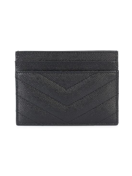 26FW 생로랑 카산드라 마틀라세 카드 케이스 423291 BOW02 1000 NERO - SAINT LAURENT