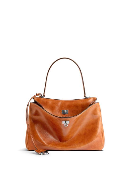 26FW 발렌시아가 로데오 미디움 핸드백 789772 2ABP7 2753 TAN COWBOY