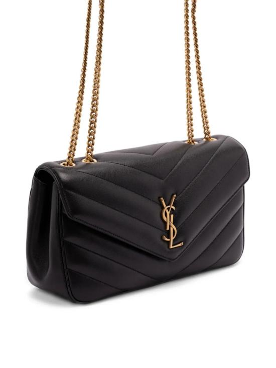26FW 생로랑 루루 마틀라세 램스킨 미디움 숄더백 801439 AAEAX 1000 NERO - SAINT LAURENT