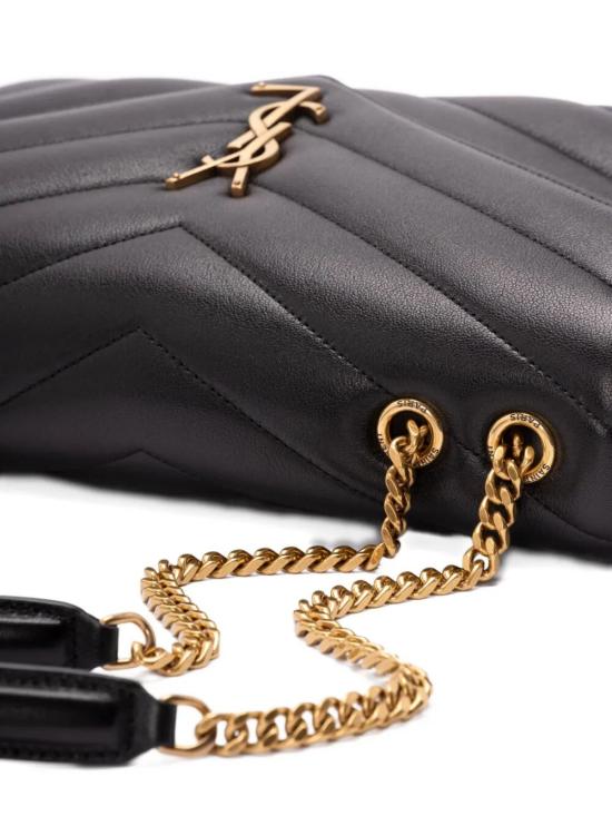 26FW 생로랑 루루 마틀라세 램스킨 미디움 숄더백 801439 AAEAX 1000 NERO - SAINT LAURENT