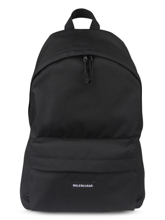 26FW 발렌시아가 로고 패치 익스플로러 백팩 503221 2VZ37 1000 BLACK
