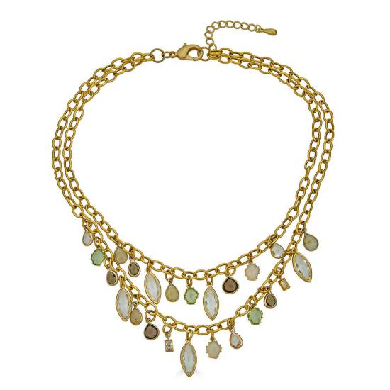 Loni Paul Jewelry 목걸이/팬던트 로니 폴 주얼리 레이어드 젬스톤 참 목걸이