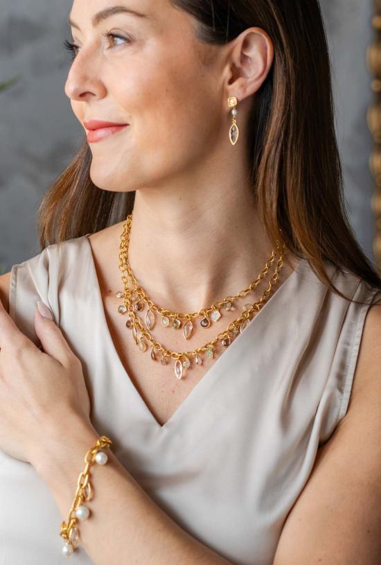  Loni Paul Jewelry 목걸이/팬던트 로니 폴 주얼리 레이어드 젬스톤 참 목걸이 - OTHER BRANDS