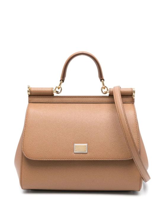 26FW 돌체앤가바나 라지 시실리 핸드백 BB6002 B1001 8M417 CARAMELLO