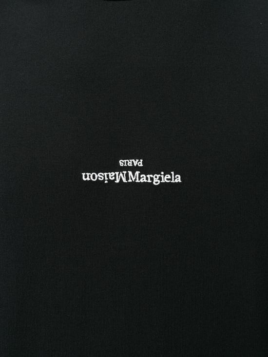 26FW 마르지엘라 디스트로이드 로고 티셔츠 S30GC0701 S22816 900 BLACK - MAISON MARGIELA