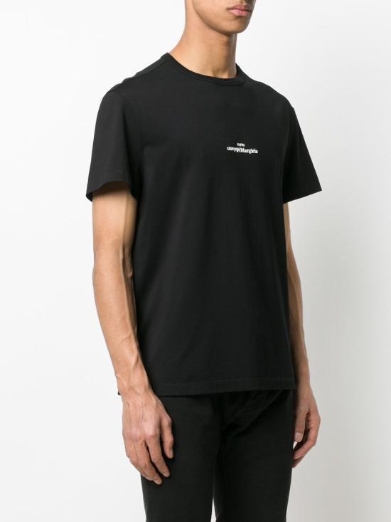 26FW 마르지엘라 디스트로이드 로고 티셔츠 S30GC0701 S22816 900 BLACK - MAISON MARGIELA