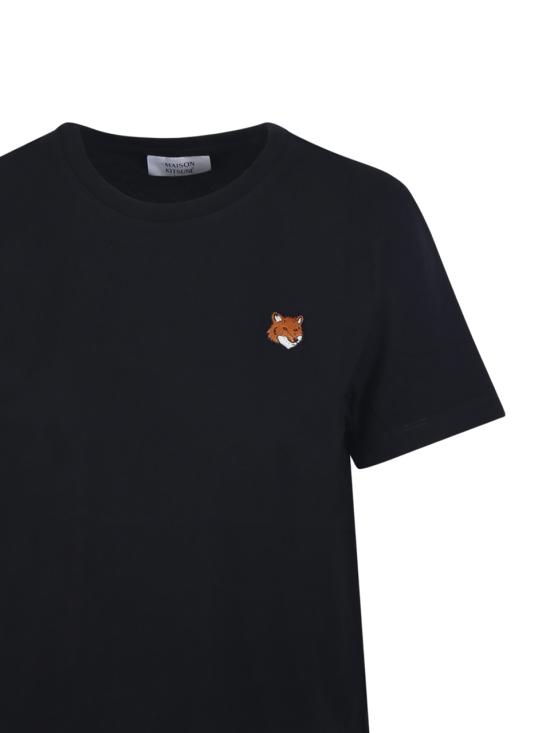 26FW 메종키츠네 폭스 헤드 레귤러 폴로 티셔츠 PW00113KJ7026 P199 BLACK - MAISON KITSUNE