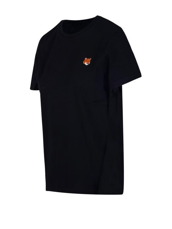 26FW 메종키츠네 폭스 헤드 레귤러 폴로 티셔츠 PW00113KJ7026 P199 BLACK - MAISON KITSUNE