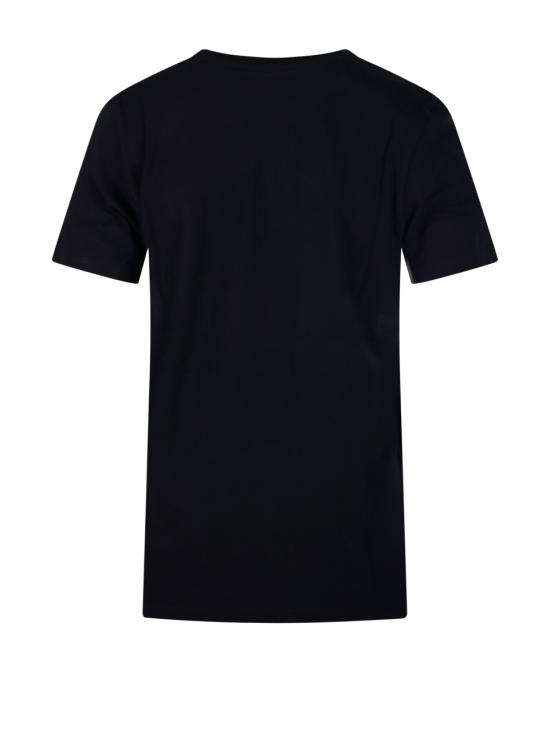 26FW 메종키츠네 폭스 헤드 레귤러 폴로 티셔츠 PW00113KJ7026 P199 BLACK - MAISON KITSUNE