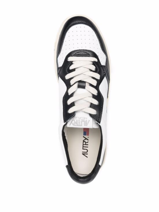 26FW 오트리 메달리스트 로우 스니커즈 AULM WB01 WHT BLK - AUTRY