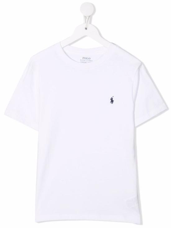 26FW [키즈] 랄프 로렌 티셔츠 323832904 035 WHITE