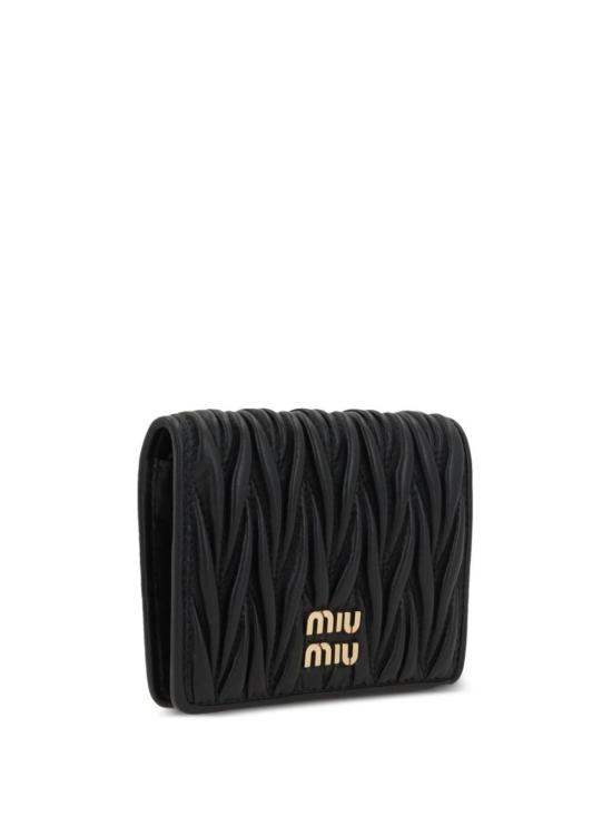 26FW 미우미우 마테라쎄 나파 가죽 반지갑 5MV204 AFPP F0002 NERO - MIU MIU