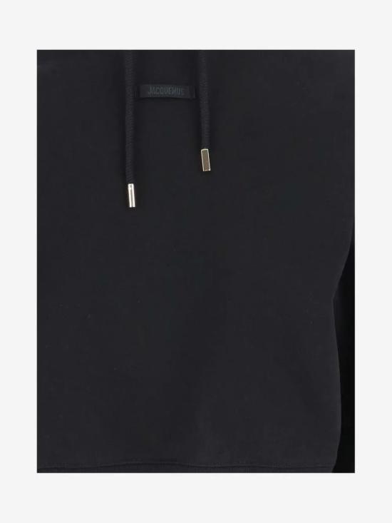 26FW 자크뮈스 르 그로그랭 후드 티셔츠 HOW00247AJ00109 990 BLACK - JACQUEMUS