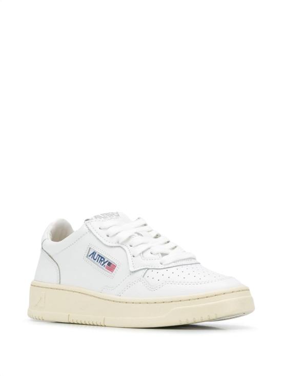 26FW 오트리 메달리스트 로우 레더 스니커즈 AULW LL15 WHT WHT - AUTRY