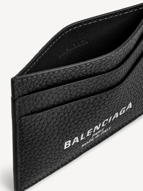 26FW 발렌시아가 로고 크레딧 카드 홀더 806637 2ABV0 1000 BLACK - BALENCIAGA