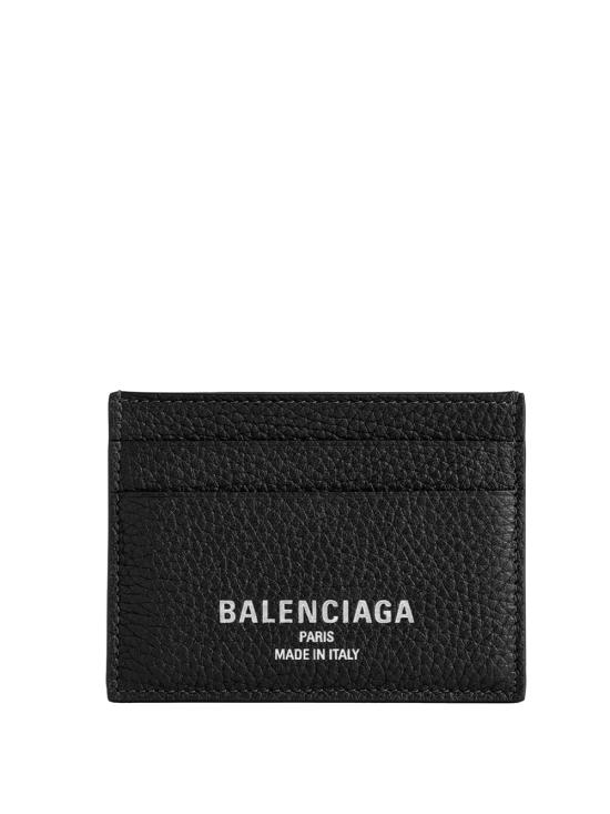 26FW 발렌시아가 로고 크레딧 카드 홀더 806637 2ABV0 1000 BLACK