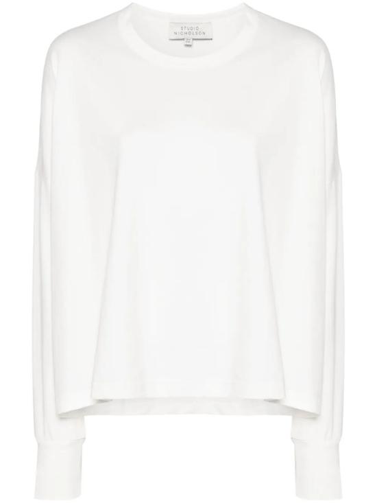 26FW 스튜디오 니콜슨 긴팔 티셔츠 LOOP SNW 1618 098 OPTIC WHITE