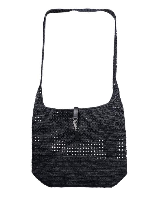 26FW 생로랑 LE 5 A 7 마크라메 미디엄백 778827 GAAEN 1000 NERO NERO