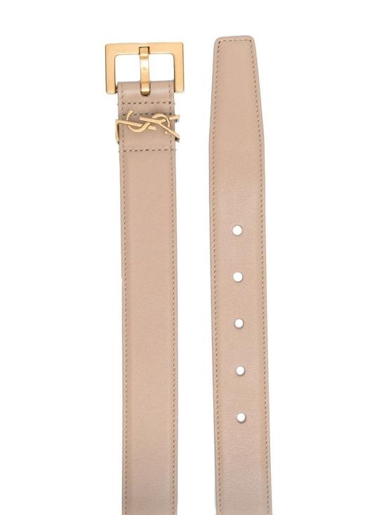 26FW 생로랑 레귤러 벨트 634437 BOO0W 2721 DARK BEIGE - SAINT LAURENT
