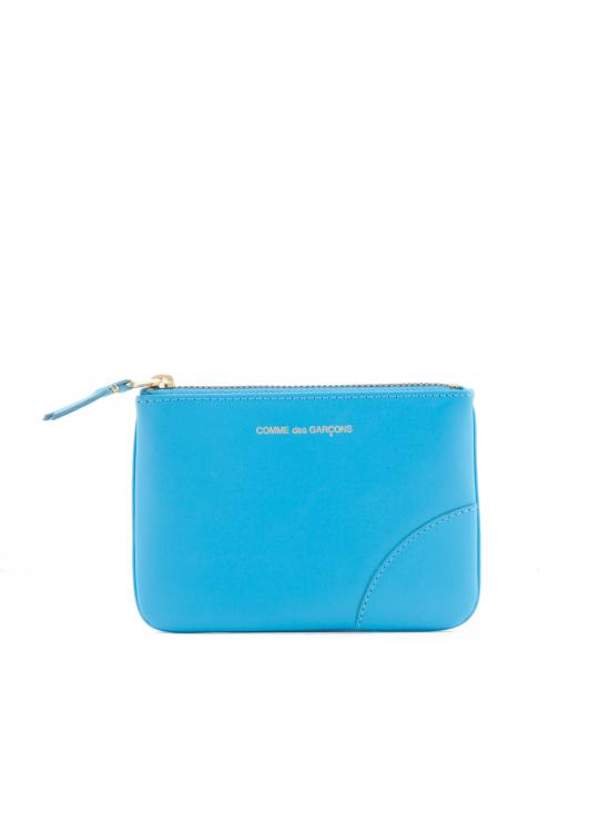 26FW 꼼데가르송 클래식 레더 라인 파우치 SA8100 BLUE