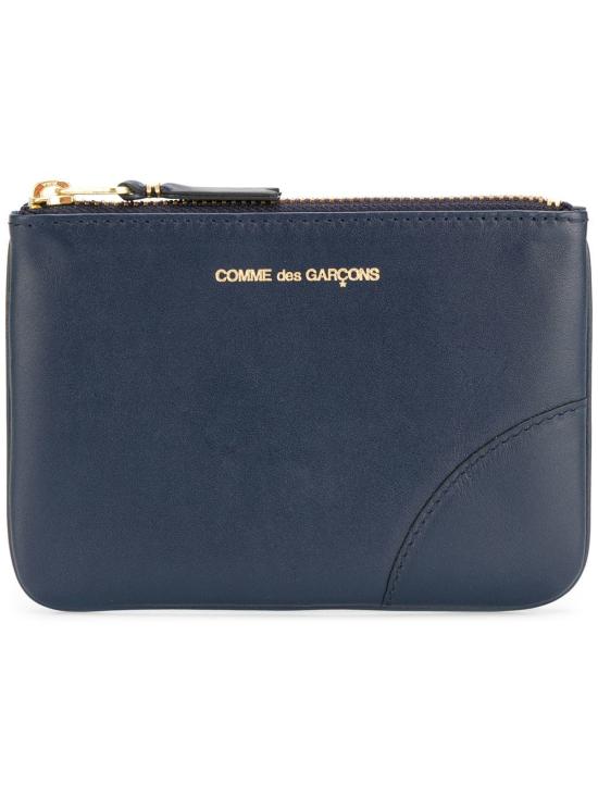 26FW 꼼데가르송 클래식 레더 라인 파우치 SA8100 NAVY