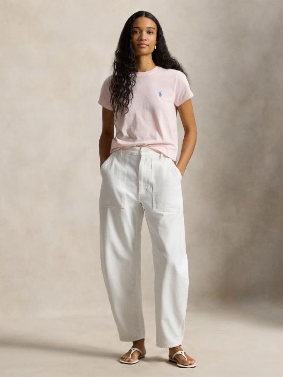 26FW 폴로 랄프로렌 클래식 핏 포니 로고 자수 티셔츠 211B14605 014 PINK SAND - POLO RALPH LAUREN