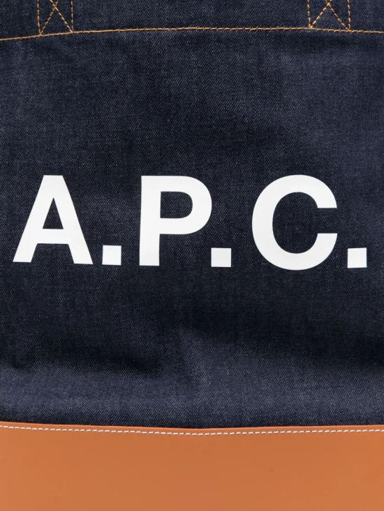26FW 아페쎄 악셀 토트백 COHLO M61444 CAF DENIM CARAMEL - A.P.C.