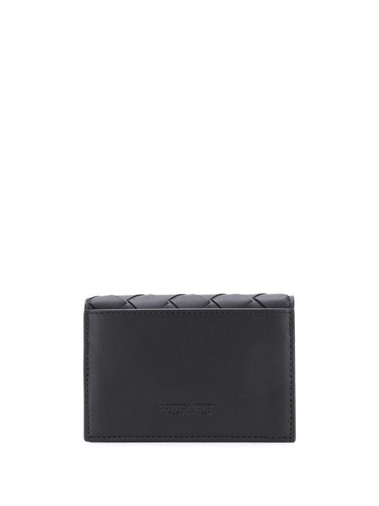 26FW 보테가베네타 인트레치아토 명함 지갑 605720 VCPQ3 8803 BLACK SILVER - BOTTEGA VENETA