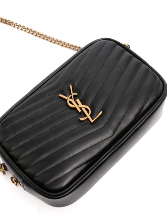 26FW 생로랑 퀼티드 레더 루 미니백 748849 DV707 1000 NERO - SAINT LAURENT