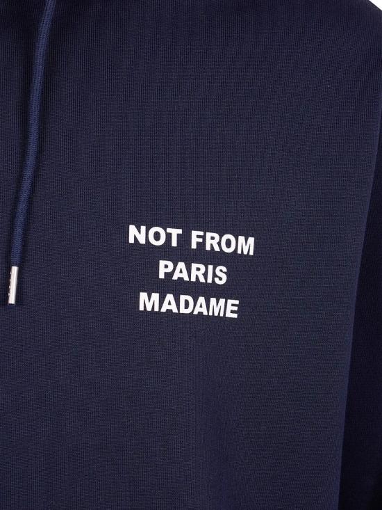 26FW 드롤드무슈 후드 티셔츠 PERM HO162 CO127 099 NAVY - DROLE DE MONSIEUR