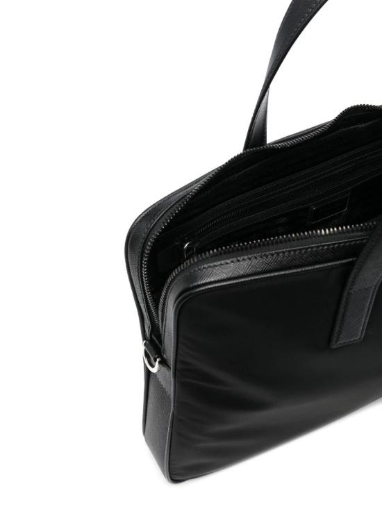 26FW 프라다 리나일론 앤 사피아노 레더 브리프케이스 2VE368VXOM 2DMH F0002 NERO - PRADA