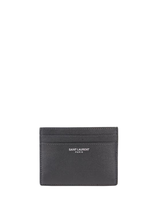 26FW 생로랑 스무스 레더 파리 카드 케이스 375946 0U90N 1000 NERO