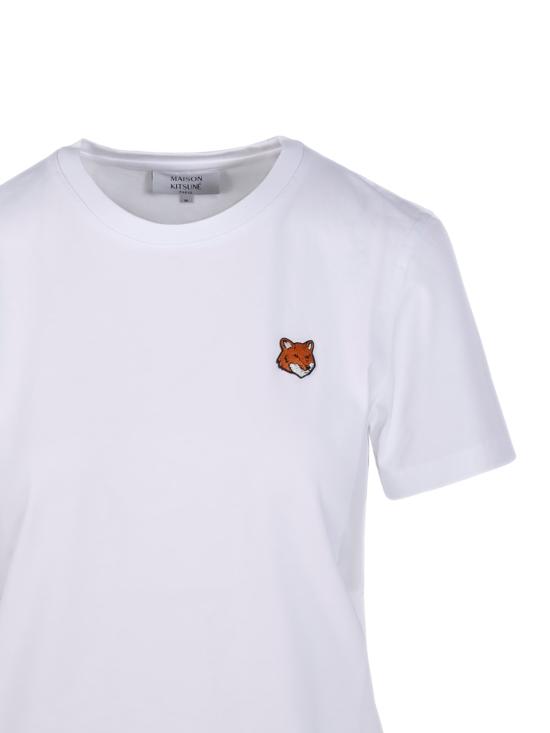 26FW 메종키츠네 폭스 헤드 레귤러 폴로 티셔츠 PW00113KJ7026 P100 WHITE - MAISON KITSUNE
