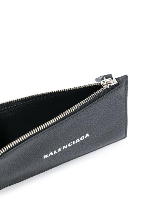 26FW 발렌시아가 롱 코인 앤 카드 홀더 640535 1IZI3 1090 BLACK WHITE - BALENCIAGA