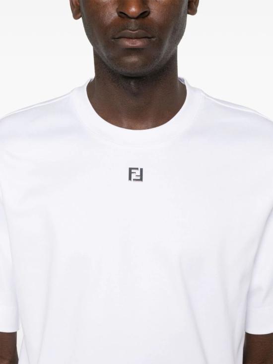 26FW 펜디 코튼 티셔츠 FY0936 ARYY F0QA0 BIANCO - FENDI